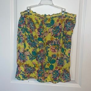 🔥Strapless Floral Top